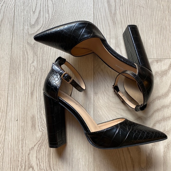 Public Desire Pump Crocodile Embossed Block - Picture 4 of 7